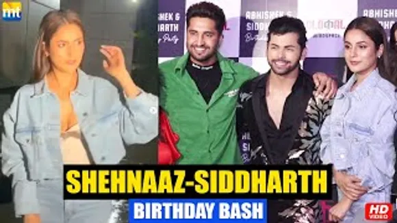 Shehnaaz Gill attends Birthday bash of 'Kisi Ka Bhai Kisi Ki Jaan' co-actor Siddharth Nigam