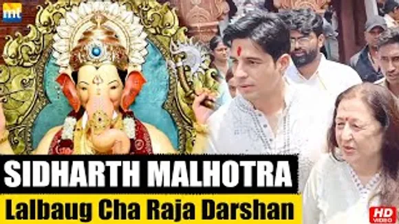 Sidharth Malhotra takes blessings of Lalbaug cha Raja ahead of Thank God Trailer Launch