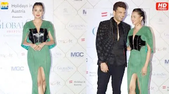 Hottest Couple Tejasswi Prakash & Karan Kundrra's CUTE CHEMISTRY at Global Spa Awards Green Carpet