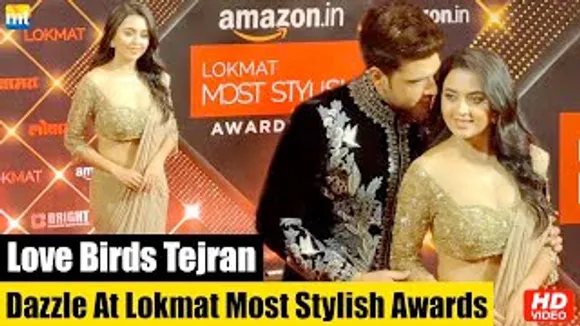 Love Birds Tejasswi Prakash & Karan Kundra Dazzle At Lokmat Most Stylish Awards 2022