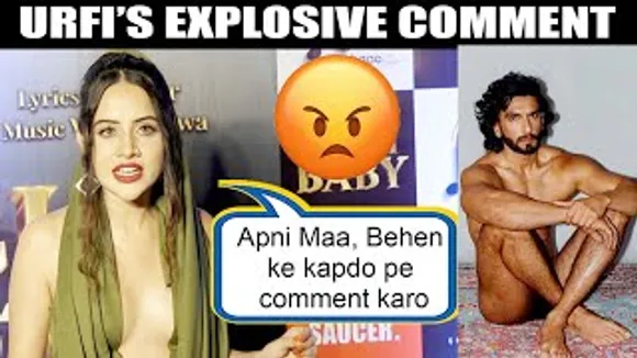"Ranveer Singh ke kapdo pe comment nahi karte" Urfi Javed gets angry 😡 on Media