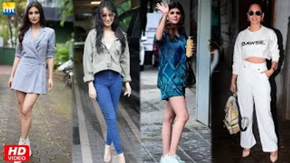 Bramhmastra Villain Mouni Roy looks gorgeous in Grey, Shraddha Kapoor, Sanjana Sanghi And Kriti Kharbanda Spotted At various Places