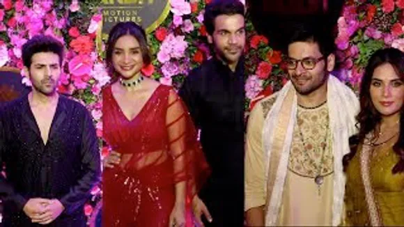 Kartik Aaryan, Ali Fazal-Richa Chadha, Rajkummar Rao-Parthlekha And Others At Anand Pandit's Diwali Bash