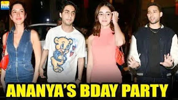 Starkids Aryan Khan, Shanaya Kapoor & Siddhant Chaturvedi at BFF Ananya Panday's Birthday Bash