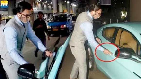 Ranveer Singh puts Finger Print Lock to his 3.9 Crore Worth Aston Martin Car