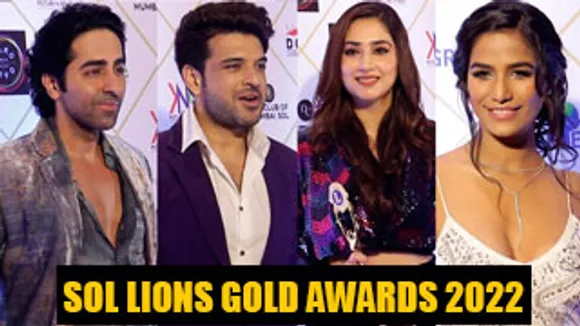 Ayushmann Khurrana, Karan Kundrra, Hottie Poonam Pandey & Disha Parmar at Sol Lions Gold Awards 2022