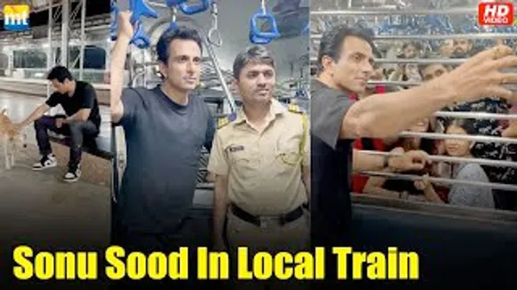 Sonu Sood Travels in Local Train, Public and Police Take Pictures with him