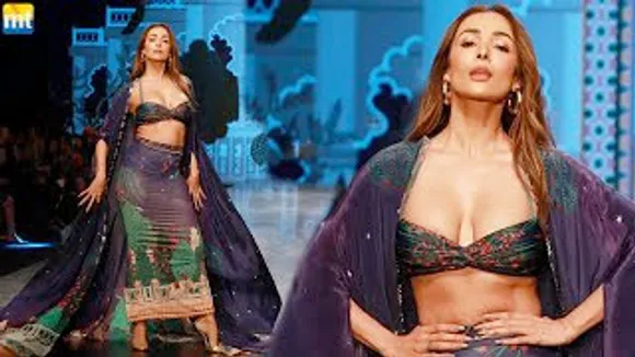 Malaika Arora flaunts her Sizzling Figure in the blue outfit at Lakme Fashion Week 2022