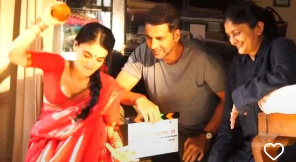 Radhika Madan Resumes The Mumbai Schedule Of 'Soorarai Potrru' Hindi Remake With Akshay Kumar