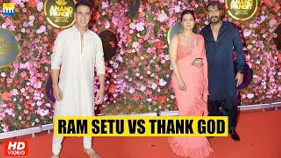 Akshay Kumar and Ajay Devgn seen together at a Diwali Bash