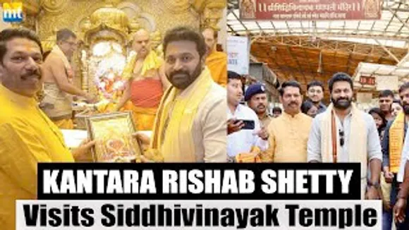 Rishab Shetty visits Siddhivinayak Temple amidst Hindu religion controversies on Kantara