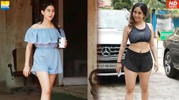 Sara Ali Khan & Neha Bhasin flaunt their Toned Legs post Workout sessions