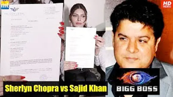 BREAKING : Sherlyn Chopra sends a Legal notice to Bigg Boss to remove Sajid Khan from the show