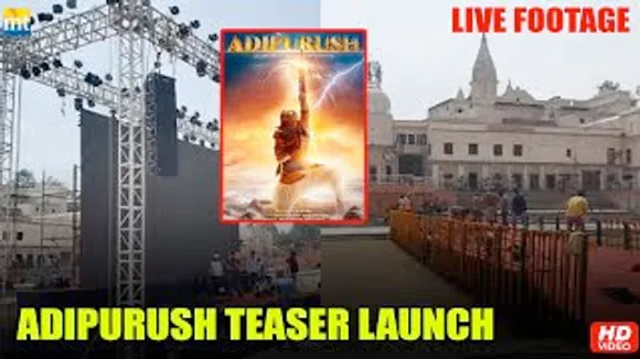 Live Footage from Adipurush Teaser Launch in Ayodhya; Preperations in Full Swing