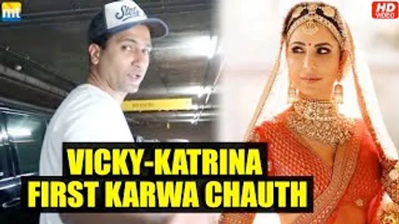 Vicky Kaushal returns home for first Karwa Chauth celebration with wife Katrina Kaif