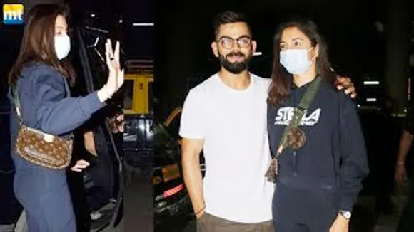 Virat Kohli arrives with wife Anushka Sharma ahead of T20 World Cup