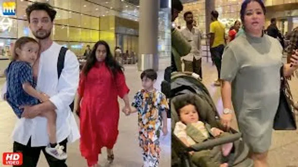 Arpita Khan & Aayush Sharma return from Wedding Anniversary, Bharti Singh & Gola's cute moments At Airport