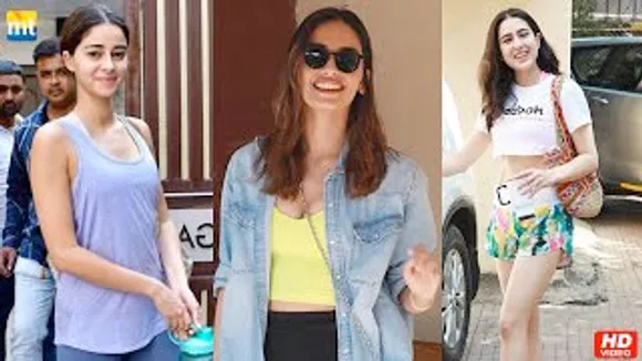 Sara Ali Khan, Ananya Panday & Manushi Chillar sweat out in a gym to maintain their figure