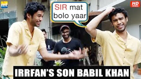 Irrfan Khan's Son Babil Khan has funny chat with paps who used to click his Dad before him