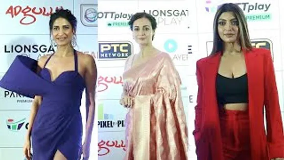Dia Mirza, Aahana Kumra, Akanksha Puri and Karanvir Bohra At Screenxx Awards