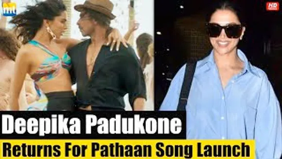 Deepika Padukone returns from 'Fighter' shoot for 'Pathaan' Song Launch
