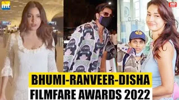 Ranveer Singh in Aston Martin, Disha Patani & Bhumi Pednekar leave for Filmfare Middle East 2022