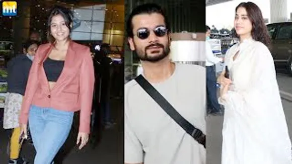 Janhvi Kapoor & Sunny Kaushal Leave for Mili Event, Anjali Arora returns Mumbai to celebrate Her Birthday