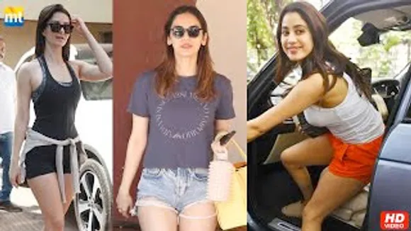 Janhvi Kapoor Urges paps to watch Mili, Manushi Chhillar & Giorgia Andriani post workout session