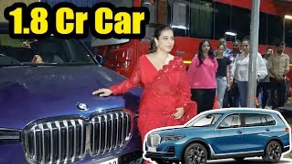 Red Hot Kajol Poses With Swanky BMW X7 SUV Worth Rs 1.8 CRORE During 'Salaam Venky' Promotion