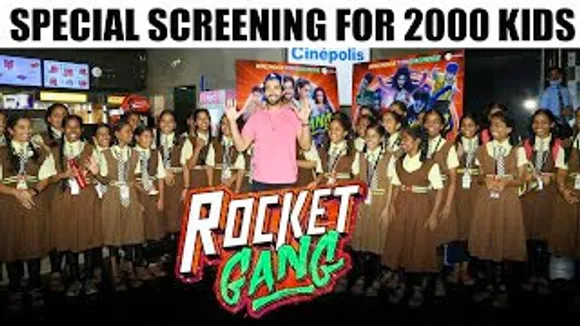 Aditya Seal relives his school days and keeps special screening of 'Rocket Gang' for 2000 NGO Kids