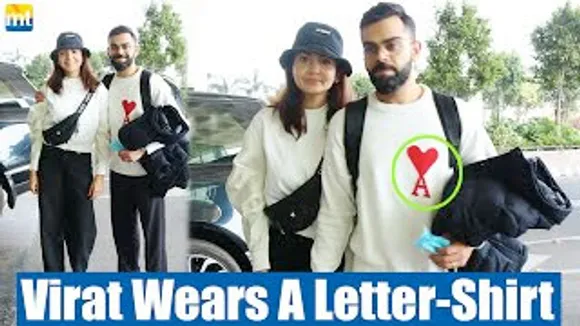 AWWW Virat Kohli wears RED HEART with letter A t-shirt expressing love for wife Anushka Sharma