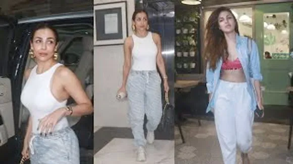 49 Years Old Malaika Arora Looks Super Sexy in white Top, Rhea Chakraborty in Open Denim Jacket