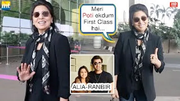 Daadi Neetu Kapoor gives an Update on Ranbir-Alia's Newly born Baby Girl as she leaves for Jaipur