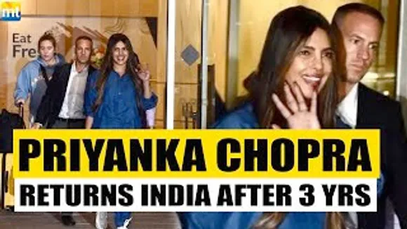 Priyanka Chopra finally returns to Mumbai after 3 Years, Paps wonder where Malti Marie is?
