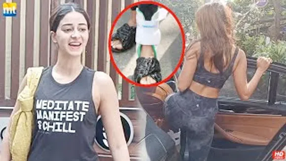 Pooja Hegde dedicated to Gym despite leg Injury to maintain body, Read Ananya Panday's Weird T-shirt