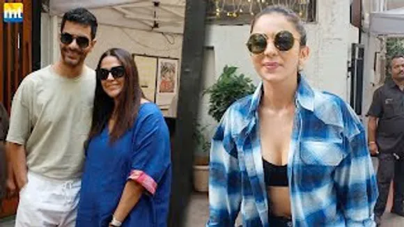 Gorgeous Rakul Preet Singh, Neha Dhupia with her Hubby Angad Bedi at Lunch Brunch