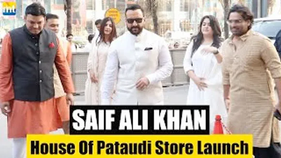 Raja Saif Ali Khan's grand entry at his own brand House Of Pataudi Store Launch