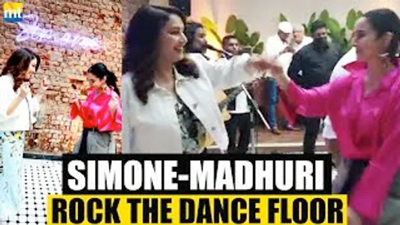 Simone Singh & Madhuri Dixit rocking it on the dance floor at Simone's landmark birthday bash