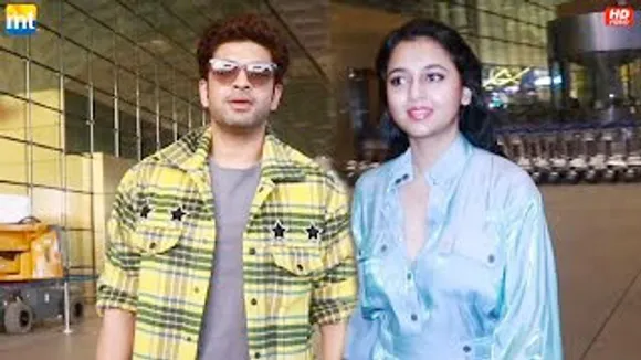 Trending Couple Karan Kundrra & Tejasswi Prakash seen back-to-back at the airport in a gorgeous look