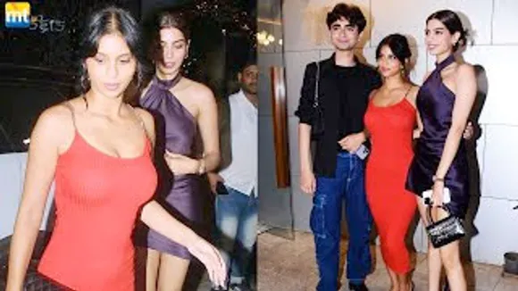 Suhana Khan Red Hot avatar, Khushi Kapoor, Agatsya Nanda, Zoya Akhtar at 'The Archies' Wrap Up Party