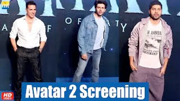 Akshay Kumar, Kartik Aaryan And Varun Dhawan at 'AVATAR 2' Special Screening In Mumbai