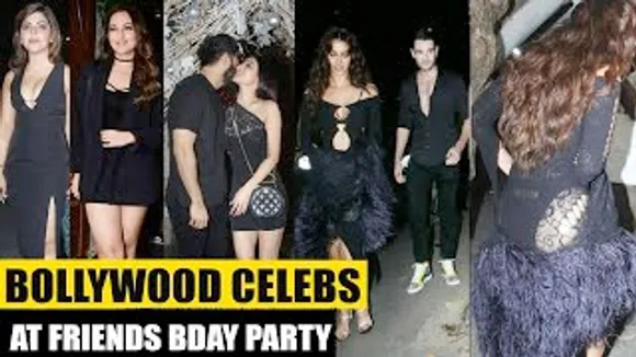 Disha Patani with Rumoured BF, Mouni Roy, Huma Qureshi, Anushka Ranjan, Mira Rajput And Others At Mohit Rai's Birthday Bash