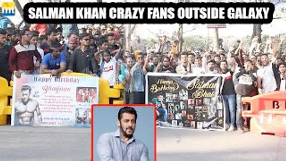 Die-hard fans create hysteria outside Salman Khan's house on 57th Birthday