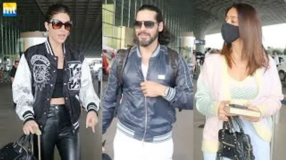 Airport Pe Bhi Wait Bol Rahe Ho-Elnaaz Norouzi, Ileana D'Cruz ignore Paps, Dino Morea At airport