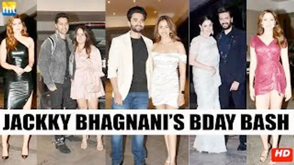 Varun Dhawan, Kriti Sanon, Karan Johar, Ritiesh Deshmukh-Genelia Deshmukh, Rakul Preet Singh And Others At Jackky Bhagnani's Birthday Bash