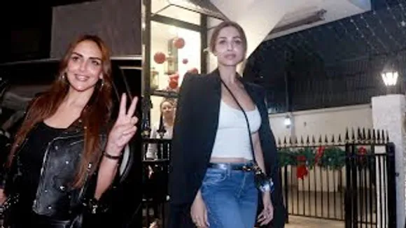 Malaika Arora looks Gorgeous in top, Esha Deol at Salon