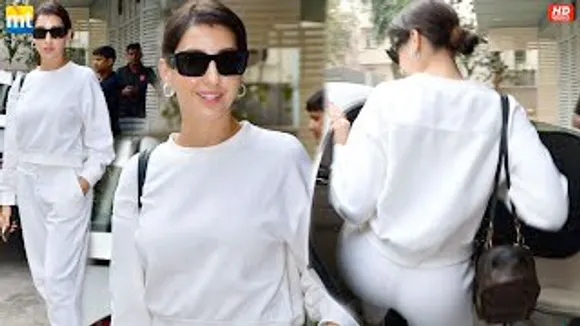 Nora Fatehi shows her stylish look in white outfit