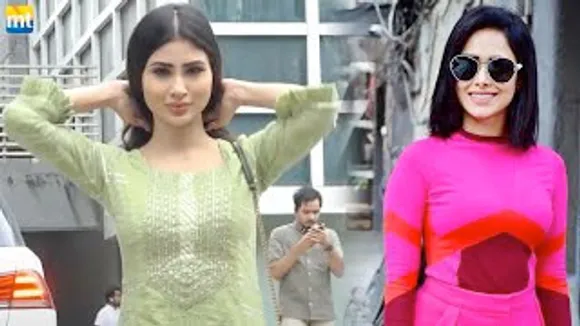 Nushrratt Bharuccha looks pretty in pink; Mouni Roy visits Karan Johar's office