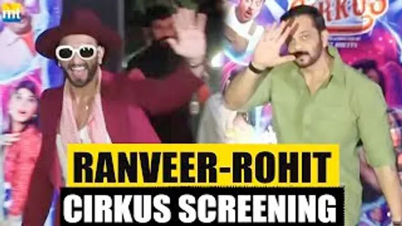 Ranveer Singh & Rohit Shetty arrive for 'CIRKUS' Special Screening