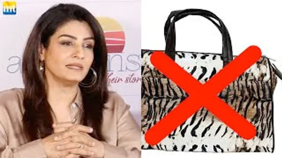 Raveena Tandon will not use LEATHER BAG made by Animal Skin
